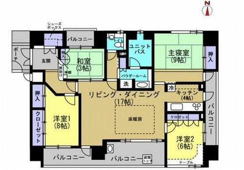アルファガーデン中央公園の間取り