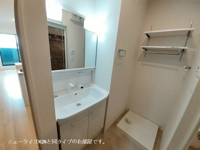 ベルウッド八街Ⅴの洗面所|忙しい朝には欠かせない洗面所です