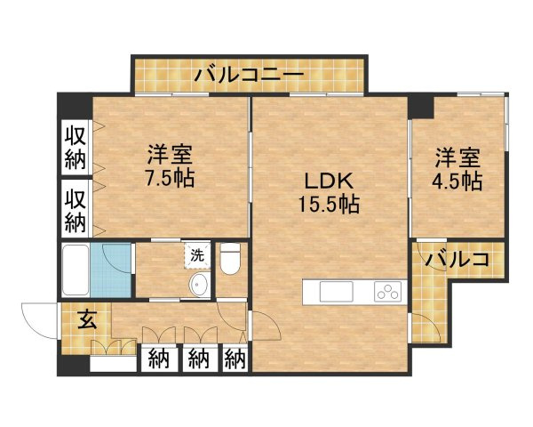 グリーンコートARAMAKIの間取り