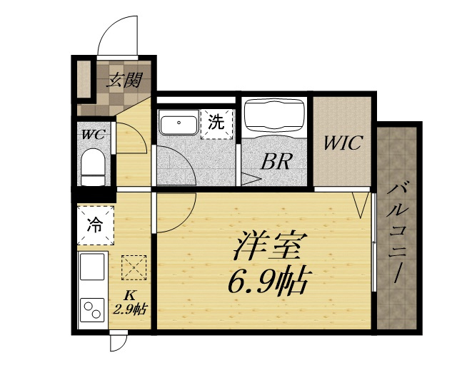コートドール逆瀬川の間取り