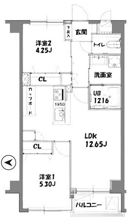 ライオンズマンション西が丘の間取り