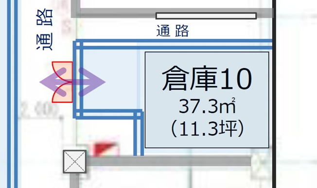 【間取り】 | ＴＥＲＲＡＤＡビジネスストレージ　勝島