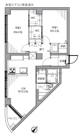 シャンボール尾山台の間取り