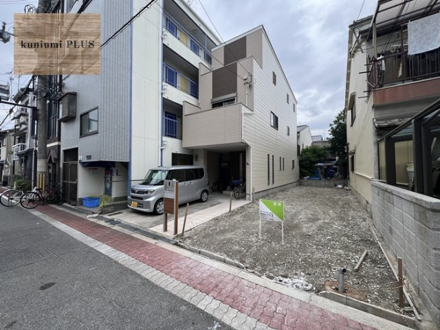 大阪市旭区清水2丁目の前面道路含む現地写真