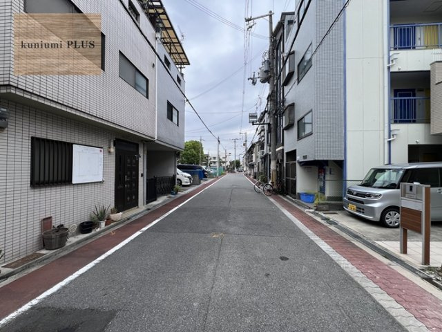 大阪市旭区清水2丁目の前面道路含む現地写真
