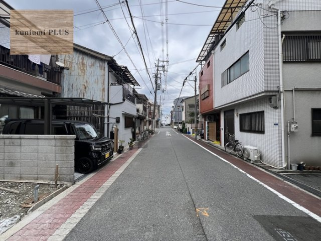 大阪市旭区清水2丁目の前面道路含む現地写真