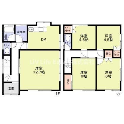 新座市道場２丁目戸建の間取り