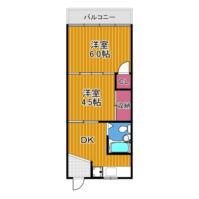 暁21　3号館の間取り