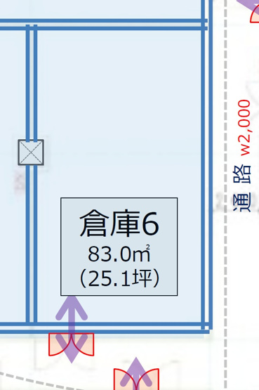 【間取り】 | ＴＥＲＲＡＤＡビジネスストレージ　勝島