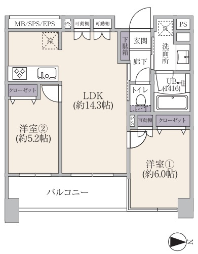 サンクタス森下の間取り