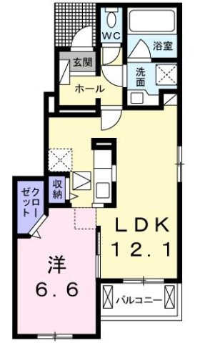 サニーガーデン　Ｂの間取り