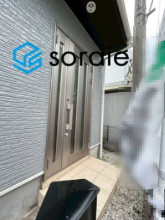 狭山市入間川　中古戸建の玄関|令和8年6月4日撮影。
