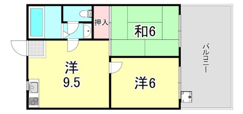 ハイツ菊水の間取り