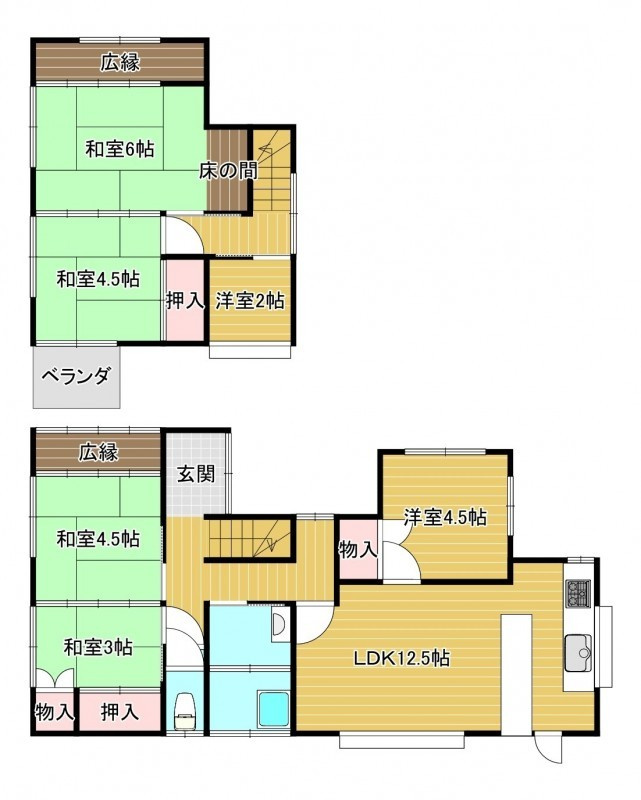 大和町戸建の間取り