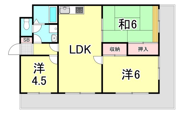 パレ・ルミエール岡本の間取り