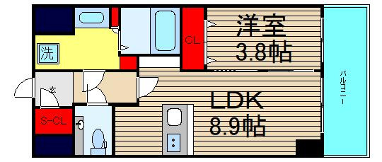 アーバス天満橋の間取り