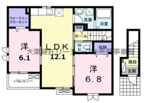 2階　２ＬＤＫ