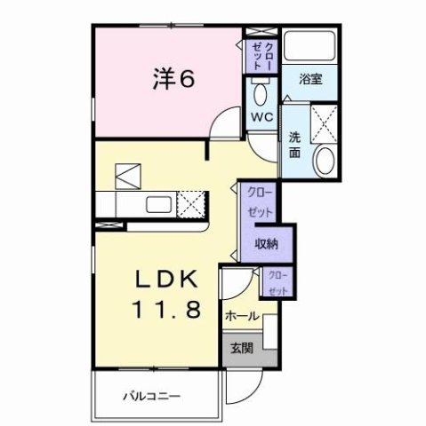 グレースガーデン　Ｂの間取り