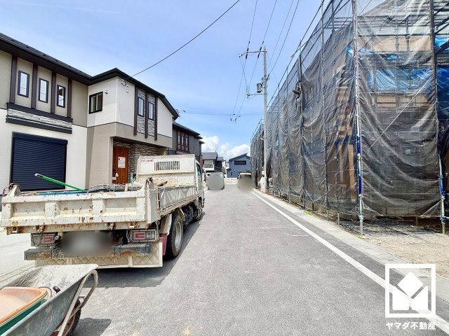 大津市雄琴５丁目　2期　8号棟の前面道路含む現地写真|5月12日　現地写真更新