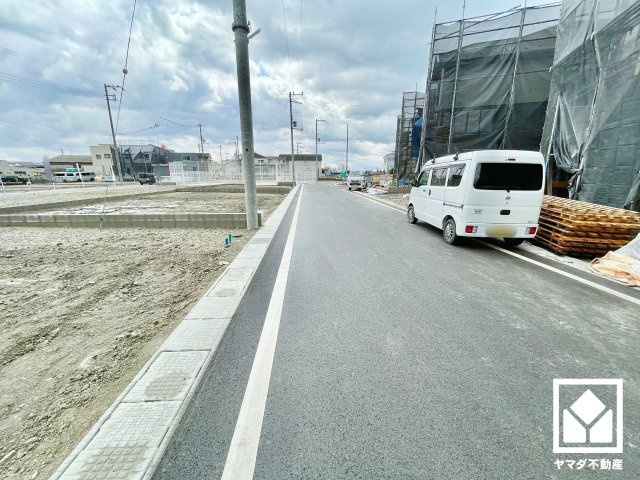 大津市雄琴５丁目　2期　6号棟の前面道路含む現地写真|3月24日　現地写真更新
