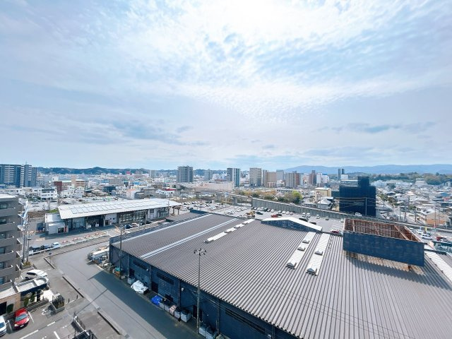 いわき市平城東三丁目 セレーノ城東グランマークス903 抜群の眺望！随時内覧可能です　不動産プラスの展望|ベランダからの眺望です。9階のお部屋なので風通しや眺望も良好です。