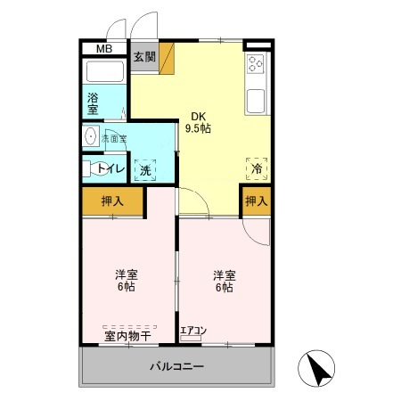 【間取り】 | ラポール１６