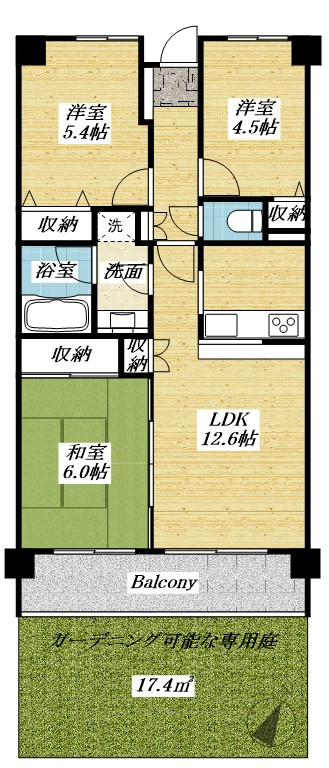 ヒューマンスクエア豊田の間取り