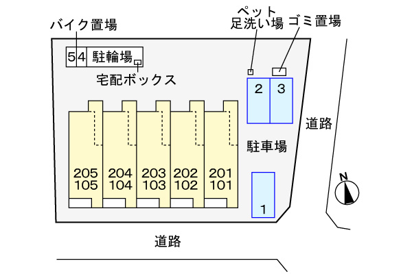 ラッフィナートの区画図