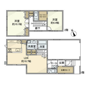 小垣江町本郷下戸建　　刈谷市の賃貸ならクラスホーム刈谷店の間取り