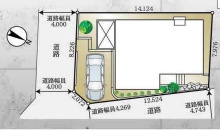 上尾市平塚2丁目　中古一戸建ての区画図|【全1棟・1号棟】