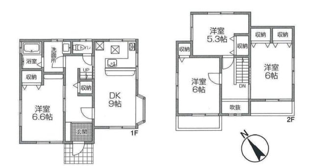 【間取り】 | 川越市中台南2丁目　中古戸建