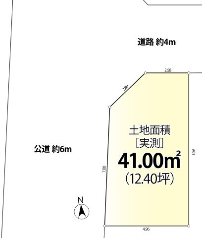 練馬区土支田2丁目　北西角地　開放的な限定1区画の土地図|開放的な北西角地♪建築条件付き売地の誕生です♪