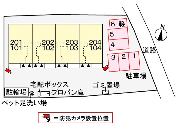 グリーンクレールの区画図