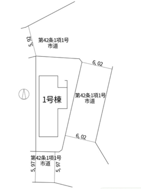 船橋市大穴北8丁目01期の区画図