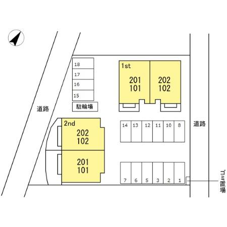 グランディオーソ　2ndの区画図