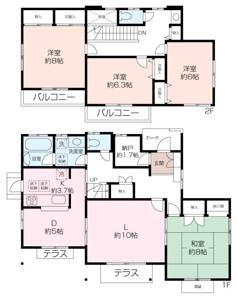 床の間を備えた風情ある和室等、家族の心地よい距離感と機能美が調和する4LDKの邸宅です。リフォーム後の引き渡しです。