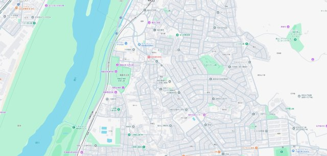 八幡市橋本平野山　第1期　新築一戸建ての地図