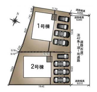【区画図】 | 吉野町　新築戸建　51-1