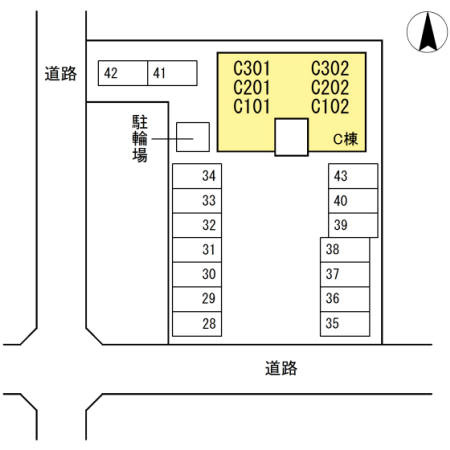 【区画図】 | セジュール今 C棟