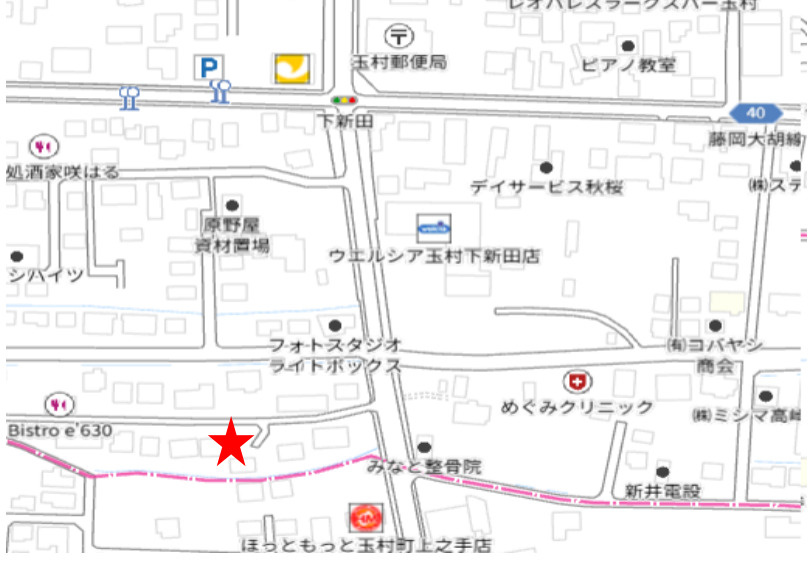 【中古平屋】玉村町下新田　３DK＋Sの地図