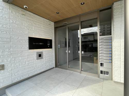 熊本市中央区北千反畑町の賃貸マンションのエントランス