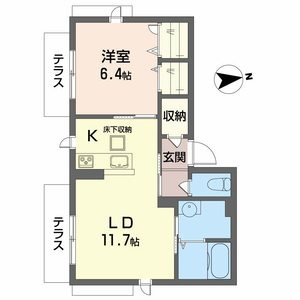 シャーメゾン楓の間取り