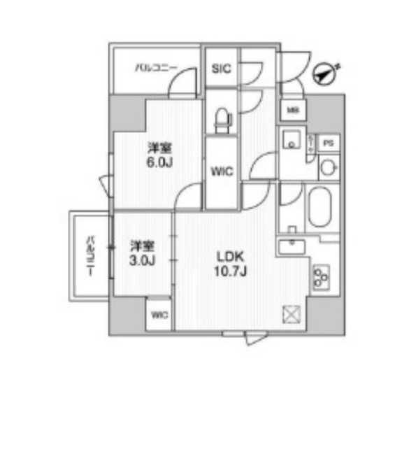 ALTERNA三軒茶屋　ネット無料　礼金0　築浅の間取り