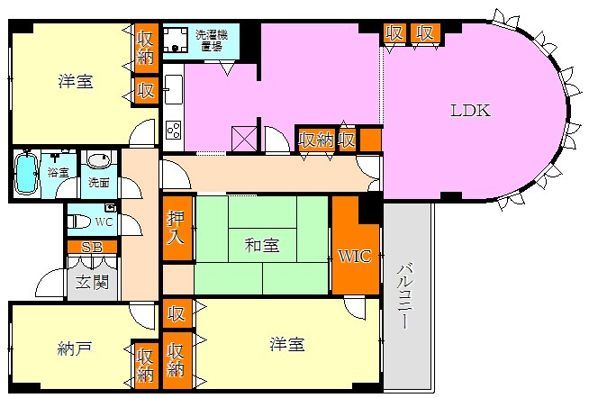 ライオンズマンション須磨妙法寺の間取り