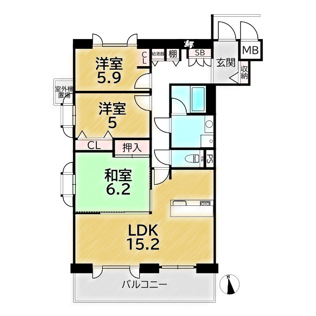 岡崎ガーデンズの間取り