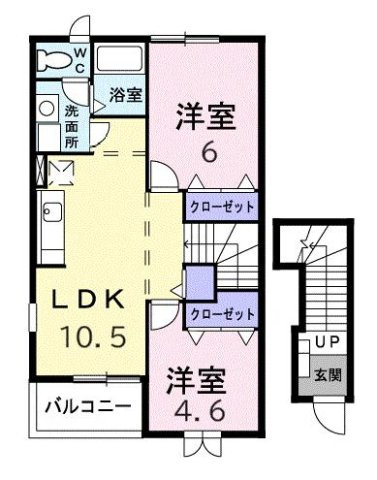 サンクレストⅡの間取り