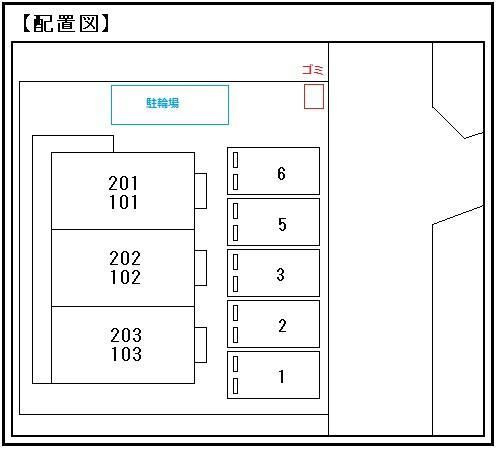 メゾンミルフィーユの区画図