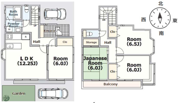 川越市的場　中古戸建の間取り