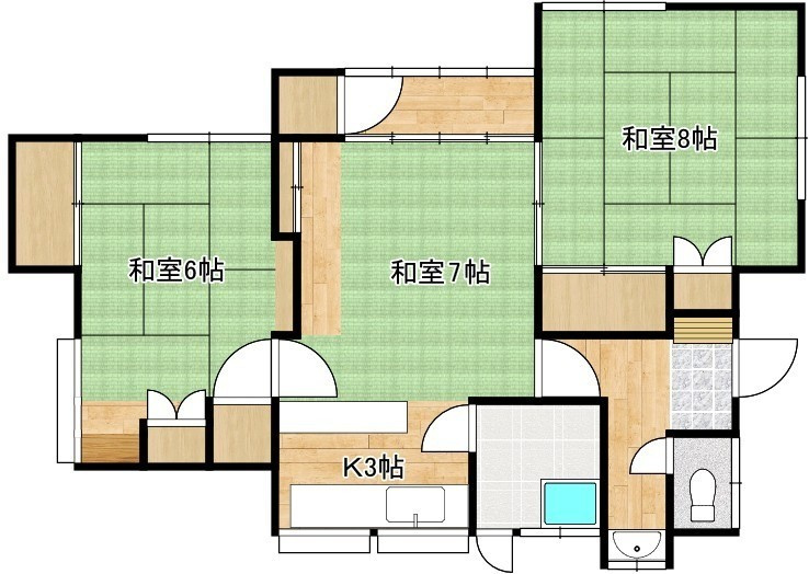 大黒町　一戸建の間取り