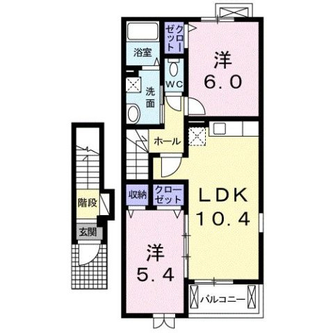 【間取り】 | グランブルー　３ｒｄ